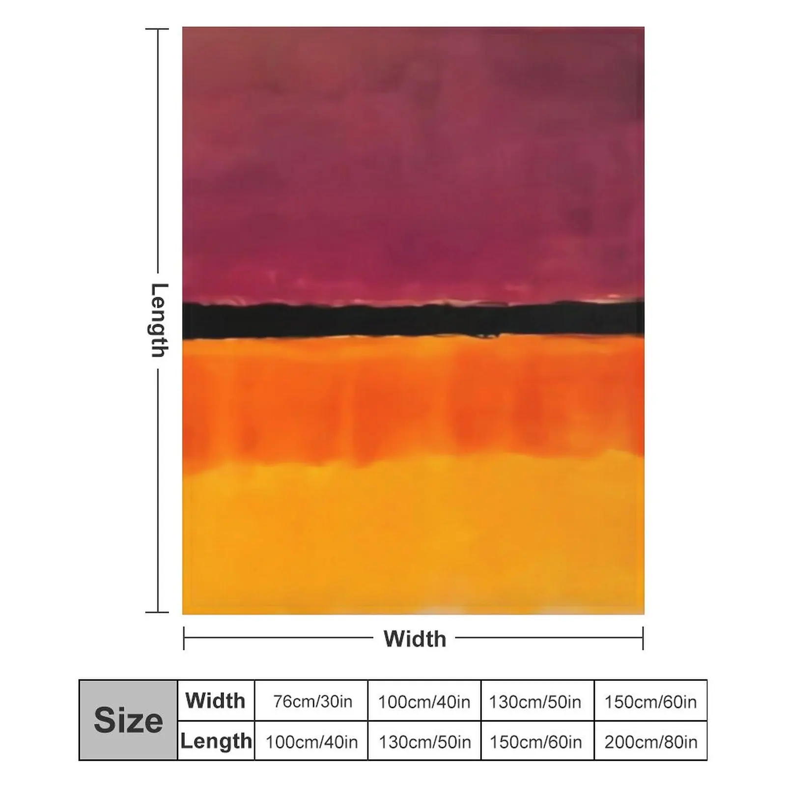 Марк Ротко живопись красочные произведения искусства Плед Покрывала на зиму