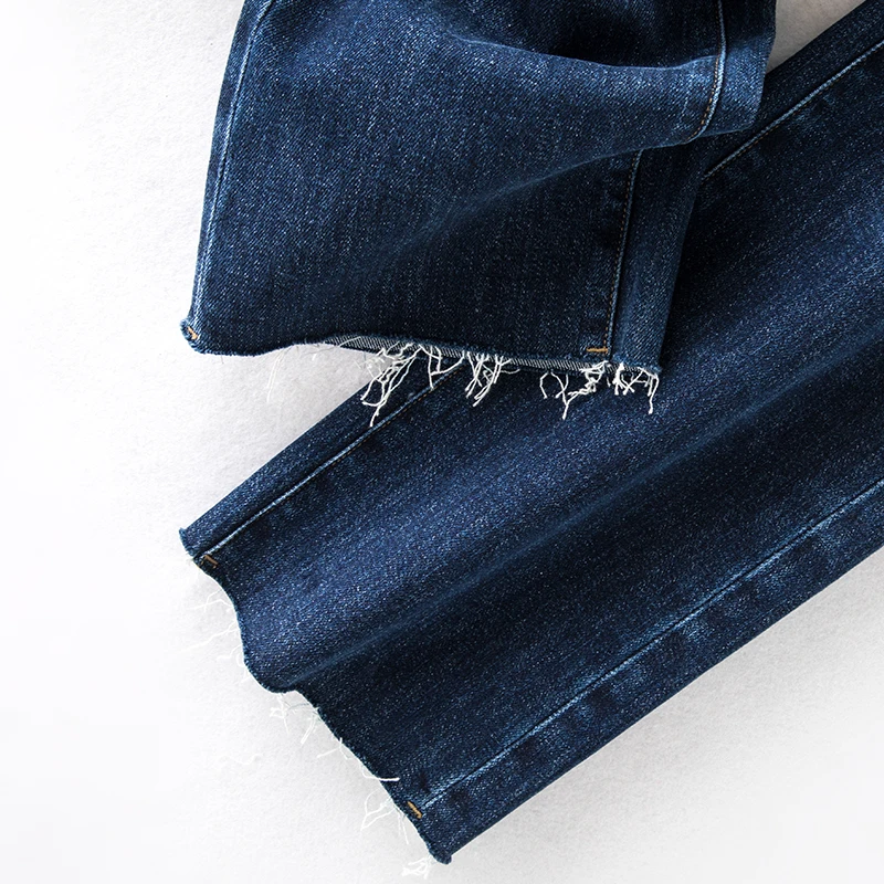 Женские свободные прямые джинсы с высокой талией |