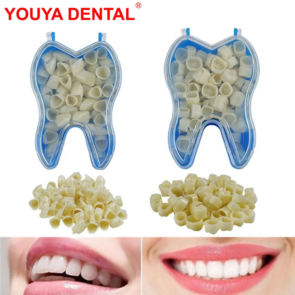 

50Pcs Dental Temporary Crowns Material Dentistry Teeth Veneers Whitening Dentures Temporary Crown For Anterior Molar Dentist Use