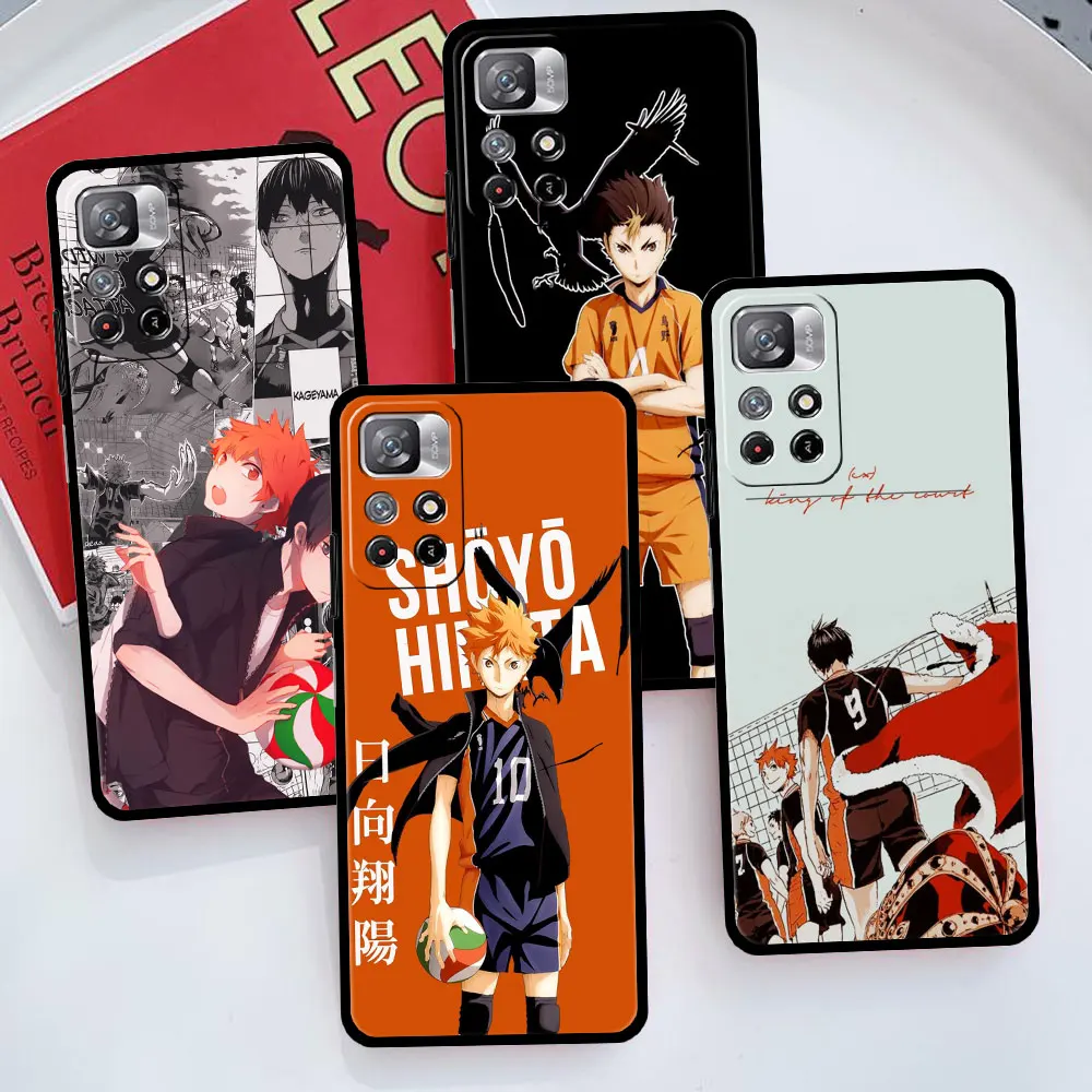 

Style Phone Funda For Xiaomi Redmi Note K40 11 Pro 9T 9 7 9C 9A 9S 8 10 K50 10C K40S Anime Haikyuu