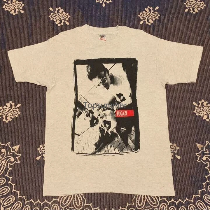 

Fugazi T-Shirt 90'S Vintage Short Sleeve Single Stitch Gray Size M Usa Used