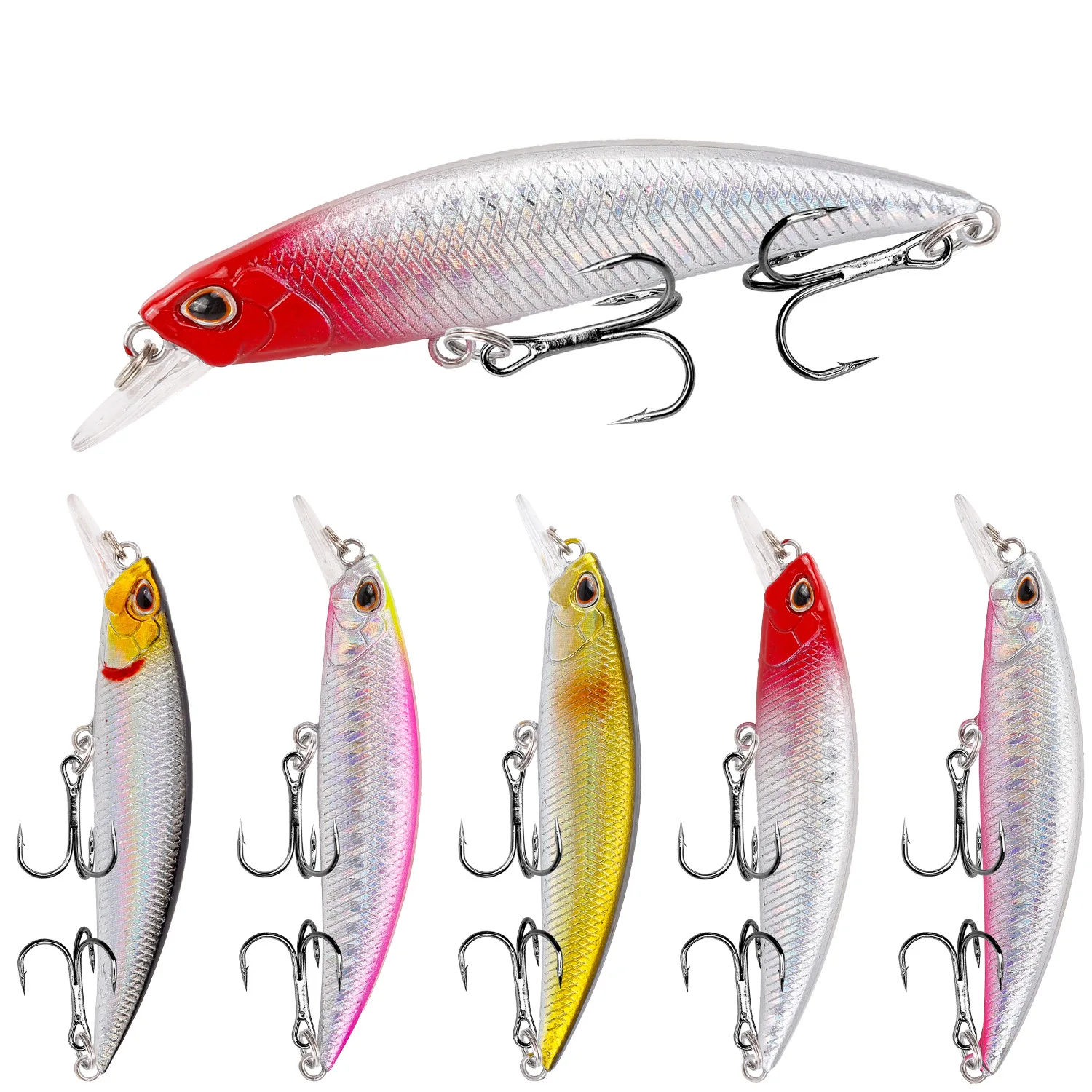 

1pcs 9.2g 8cm Fishing Lures Minnow Wobbler Sinking Bass Trolling Artificial Hard Bait Crankbait Carp Pesca Fishing Tackle