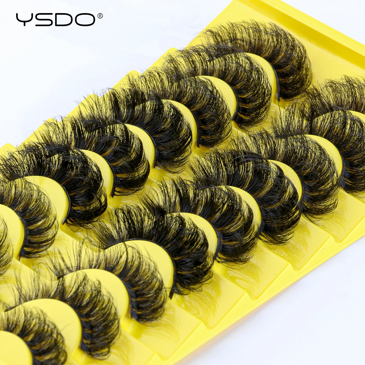 YSDO Искусственные Накладные Ресницы Соболь 6/8/9 Пар Объемных 3D Натуральных Длинных