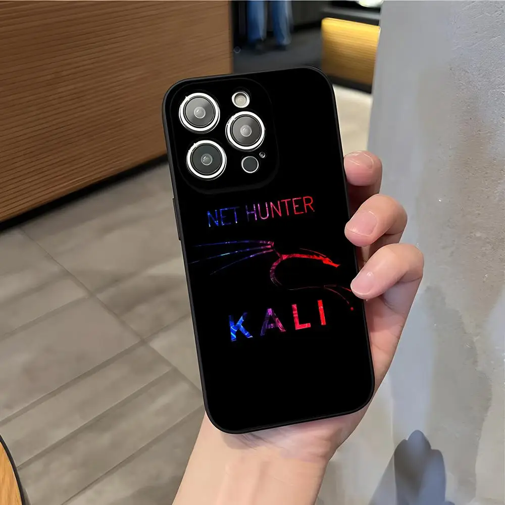 Фото Чехол для телефона Dark Dragon Kali Linux Coo для iPhone 16 Pro Max 15 14 13 Mini 12 Pro 11 XS Max 7 8 Plus, черный мягкий корпус №5