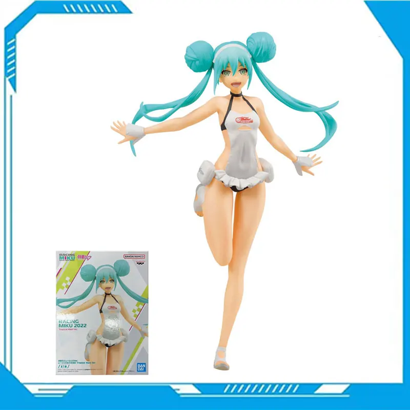 

BANPRESTO VOCALOID Hatsune Miku Figure Racing Miku Vital Girl Ver Kawaii Girl Action Figures Doll Toy Fans Collection