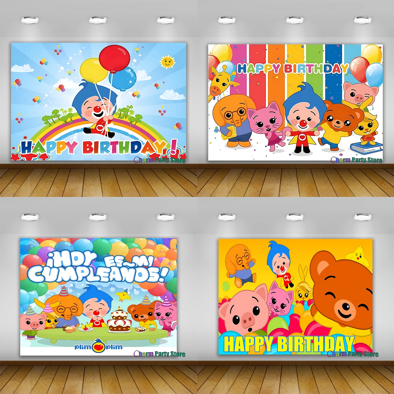 Очаровательный плимный фон для фотосъемки детей мальчиков и девочек на 1-й День