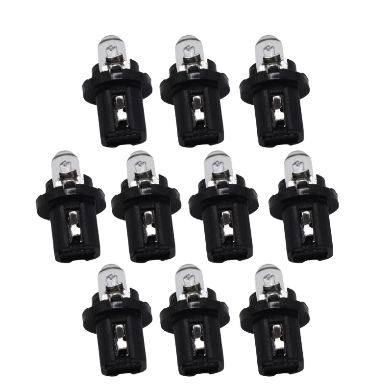 

10 шт., лампочки для приборной панели автомобиля, печатная плата, приборная панель с держателем, цоколь для автомобиля, мотоцикла, освещение приборов, простая установка