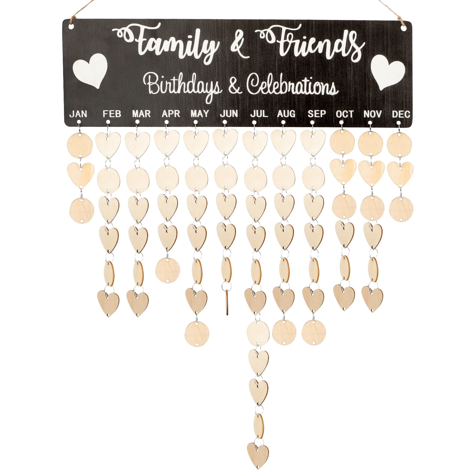 

1 Set of Suspended Calendar Decor Fresh Calendar Adorn Wall Calendar Chic Calendar