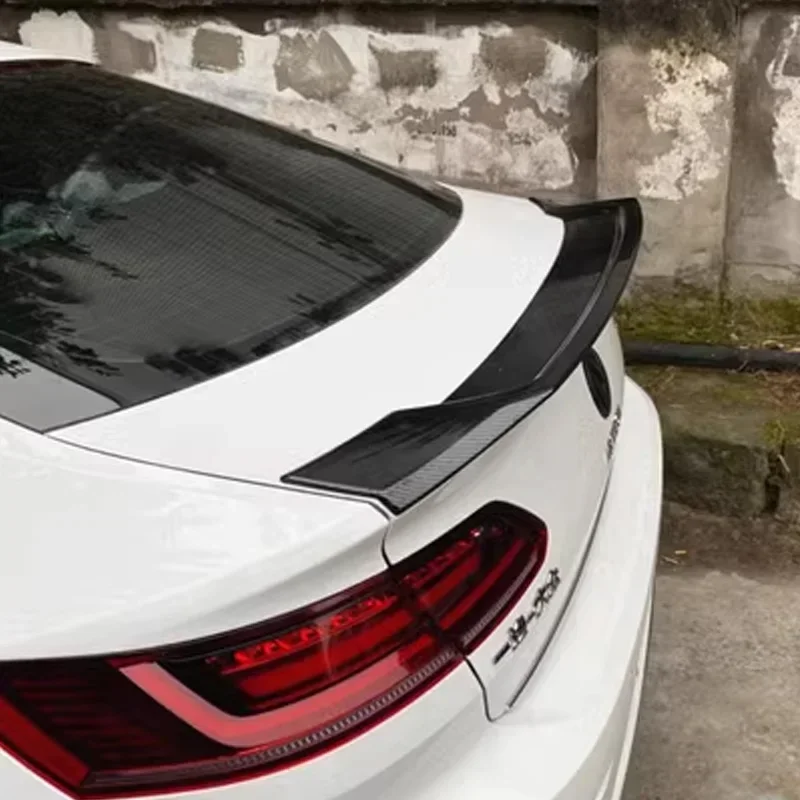 Фото Черный спойлер для VW Arteon CC 2019 2020 2021, заднее крыло типа R, задняя часть автомобиля №2