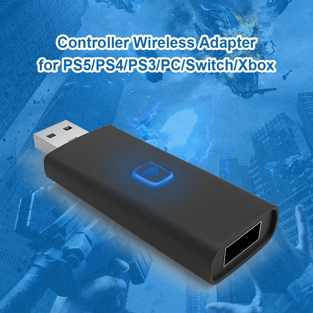 Gamepad Converter Receiver for PS5 PS4 PS3 Switch Xbox One Bluetooth-compatible Controller Wireless Adapter Gaming Accessories
