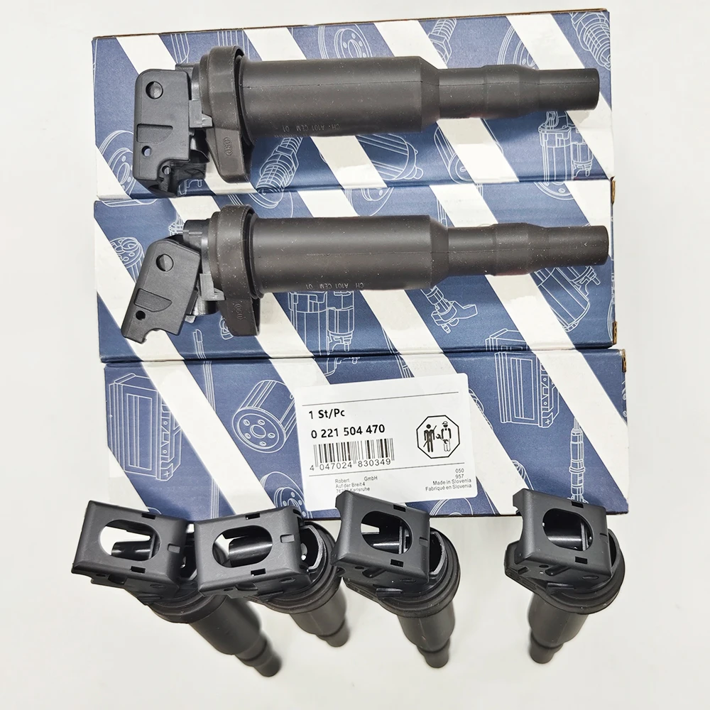 

6PCS For B-OSCH Original Box 0221504470 Ignition Coils 12138616153 12137594937 For B-MW 325i 328i 525i 530i 330i 650i X3 X5 M3