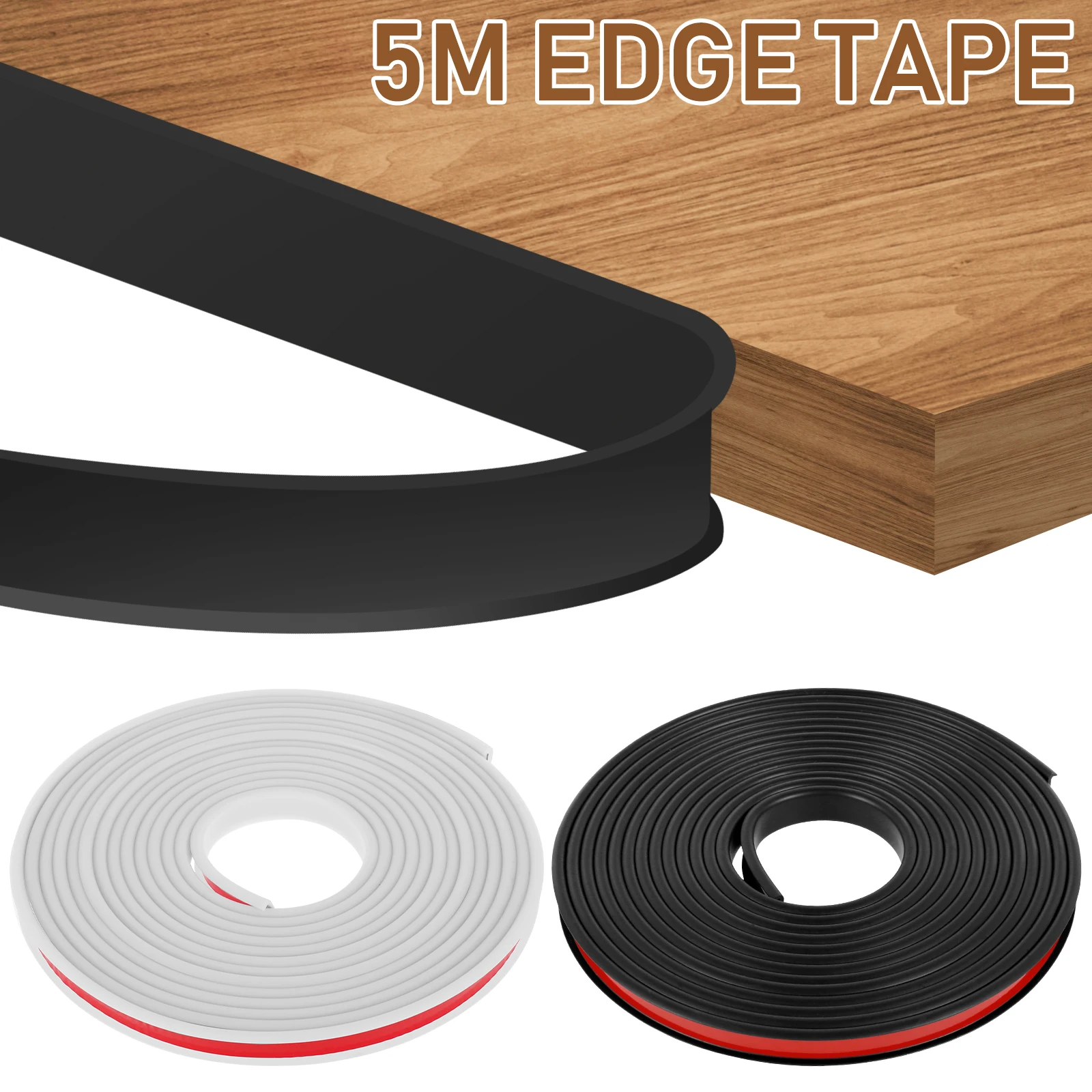 

Self Adhesive Furniture Edge Banding 5 Meters U-Shape TPE Furniture Edge Tape Flexible Soft Edge Protection Edge Guard Strips