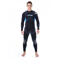 new 3mm neoprene wetsuit men and women one piece long sleeved snorkeling sunscreen warm swimsuit water sports surfing wetsuit