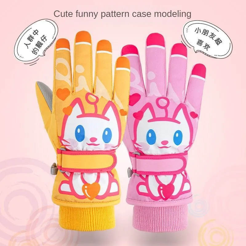 

Мужские и женские нескользящие лыжные перчатки, водонепроницаемые зимние теплые термоварежки, ветрозащитные, для сноуборда, мотоцикла, для верховой езды, новинка