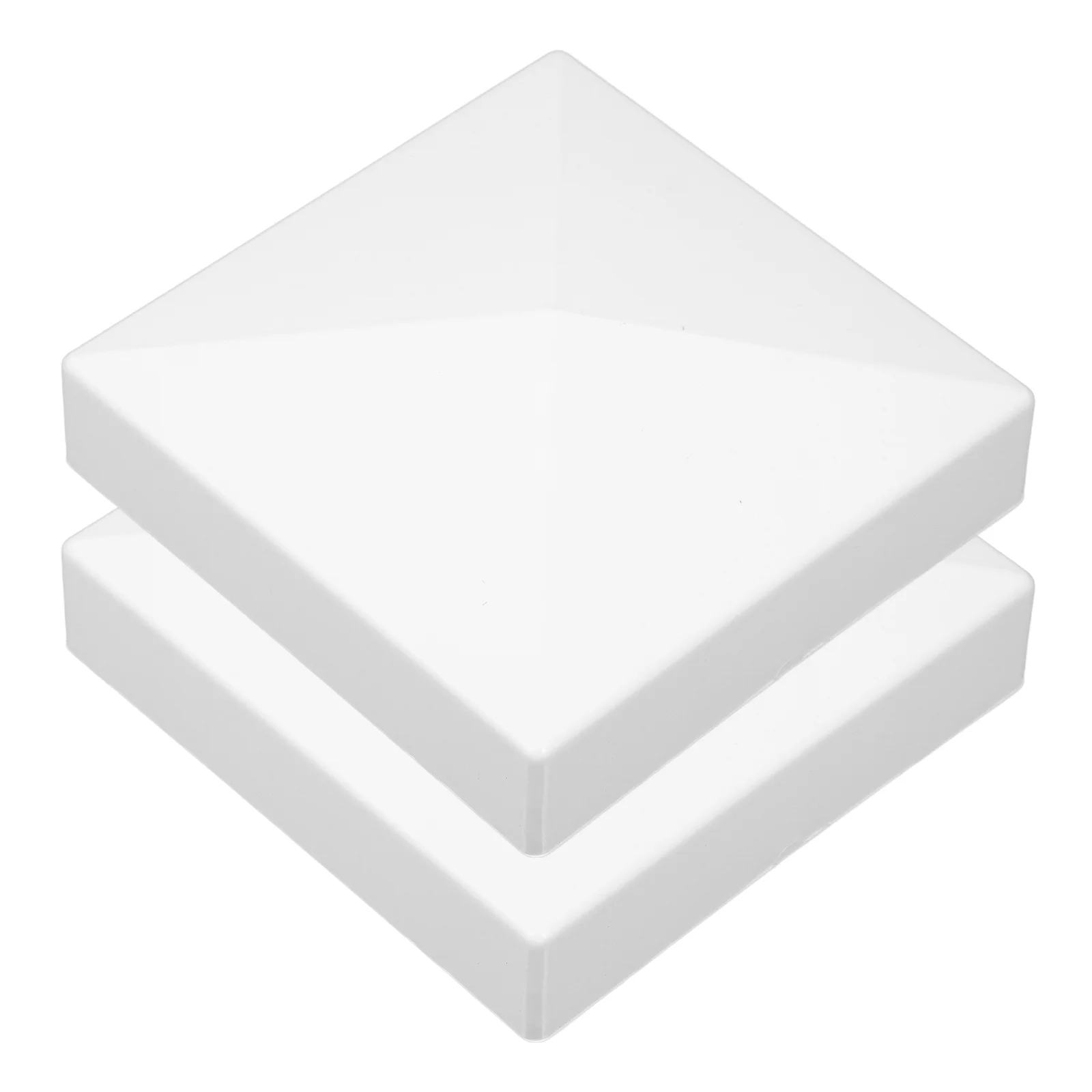 2 шт. белые колпачки для забора пирамиды палубы уличных заборных палуб почтовый