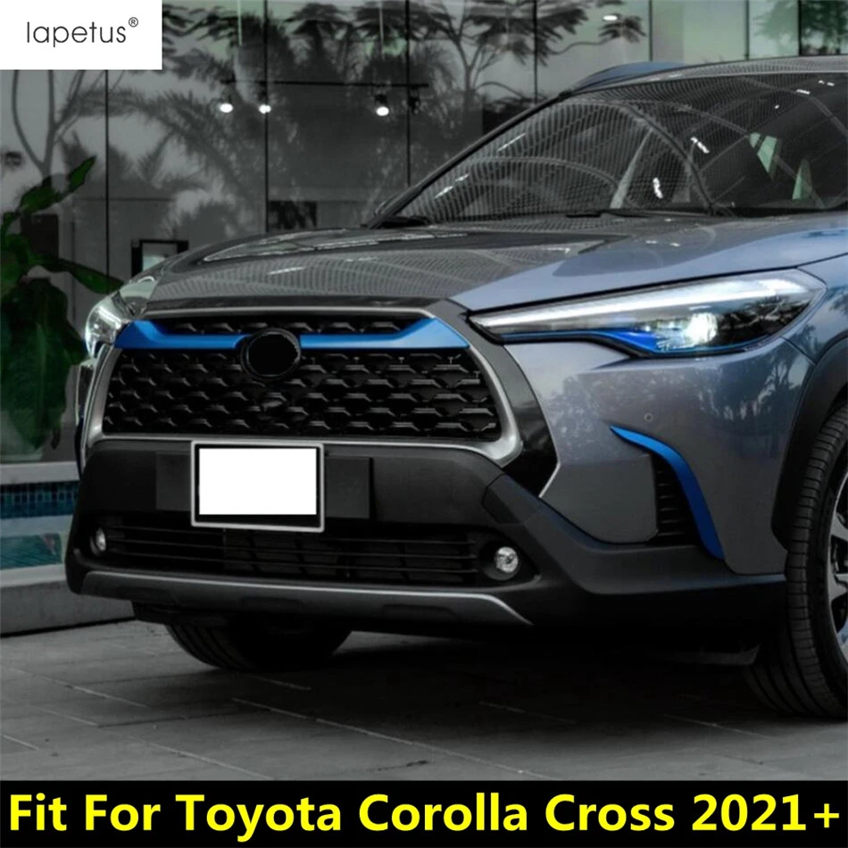 

Blue Exterior Kit For Toyota Corolla Cross 2021 - 2023 Front Rear Fog Light Lamp Grill Grille Strip Window C Pillar Cover Trim