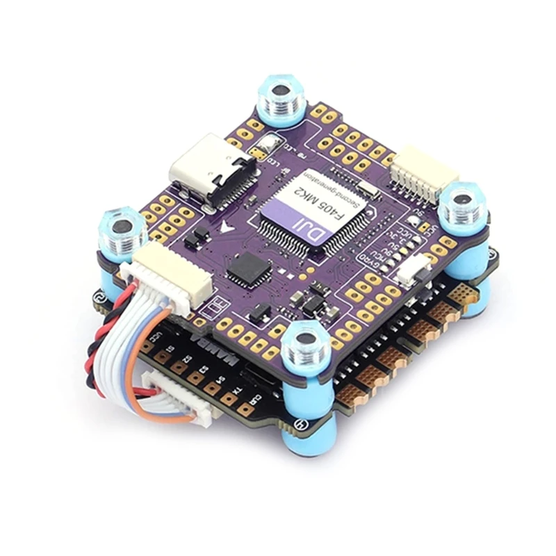 

F405 Mini MK2 Flight Controller ESC Stack with F50 BL32 4in1 Racing ESC 30.5mm/M3 Mounting Hole for DIY RC Drone Quadcopter Raci