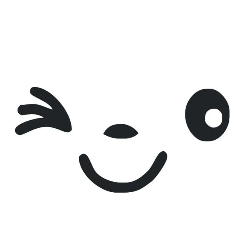 

SZWL 2 X креативная милая улыбка, автомобильная наклейка, стикер на зеркало заднего вида, мультяшная наклейка с улыбающимся глазом, наклейка для всех автомобилей, 20 см * 10 см