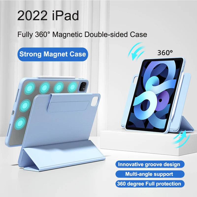 

iPad Air 4 Air 5 2022 Magnetic Separation Case iPad Pro 11 2021 9th 8th Detachable Back Shell for iPad Pro 12.9 2020 Mini6 Cover