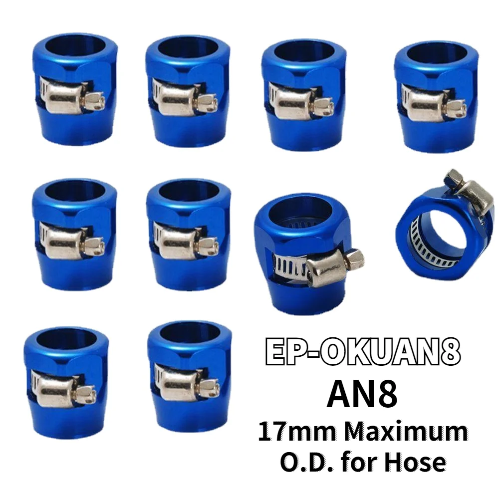 

Racing AN8 18mm Straight Hose End Clamp Fittings EP-OKUAN8