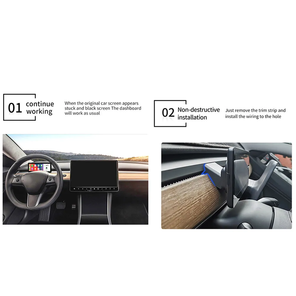 

Беспроводной ЖК-монитор для приборной панели Tesla Model 3, 8,8 дюйма