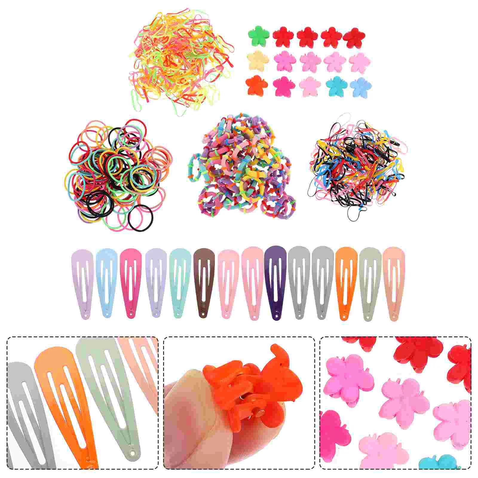 

1 Set Baby Girls Hair Clips Hair Ropes Girls Hair Rope Kit Lovely Headdress