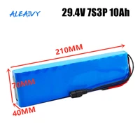 24v battery pack 7s3p 29 4v 10ah rechargeable li ion battery with 20a balanced bms for electric bike scooter electric wheelchair