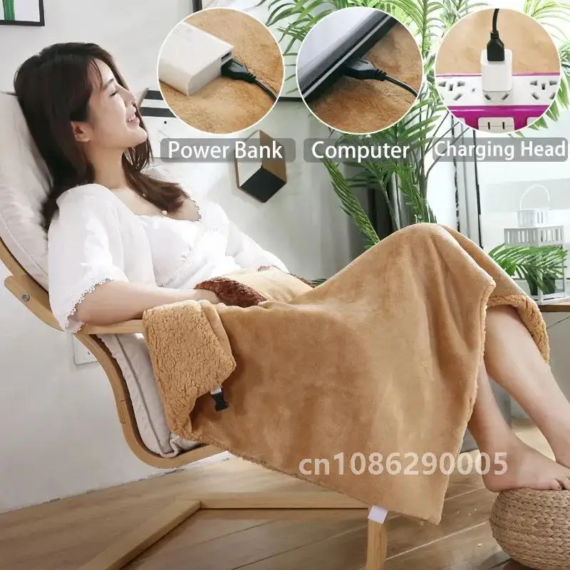 Электрическое одеяло USB теплый обогреватель для кровати термостат внешний