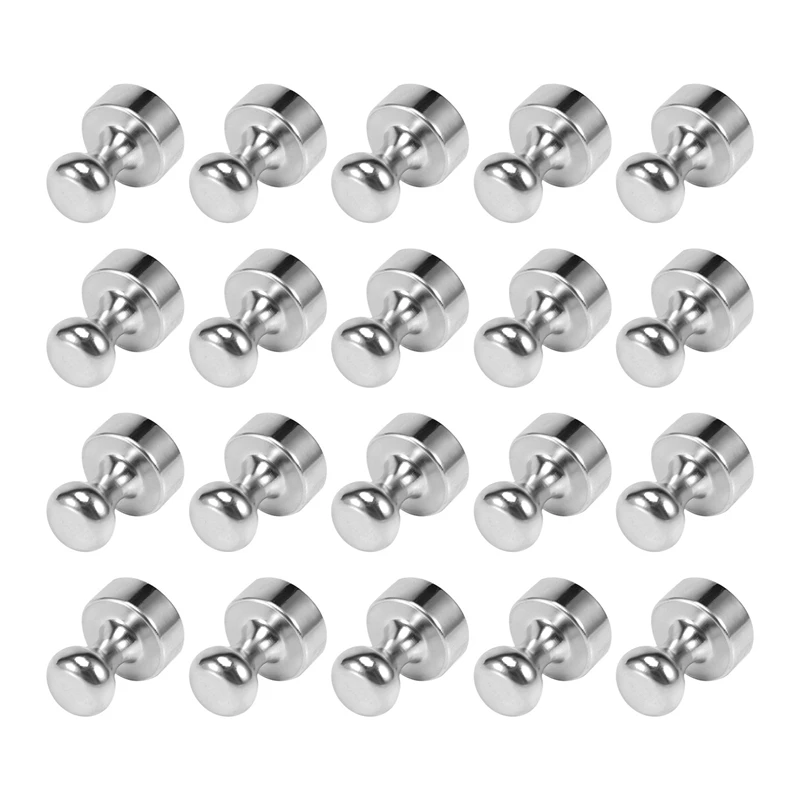 

Neodymium Magnet 20 PCS N52 Super Strong Push Pin Magnets For Whiteboard, Fridge Magnet, Magnetic Boards, Magnetic Plate