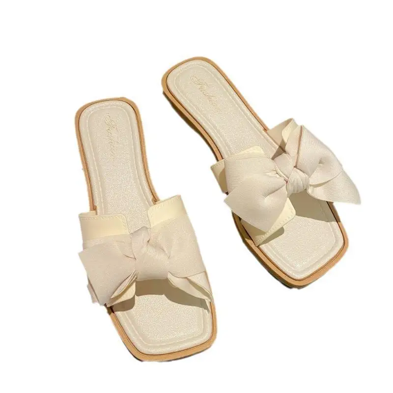 

2023 European and American women wearing anti-skid home slippers outside the beach in summer 4508