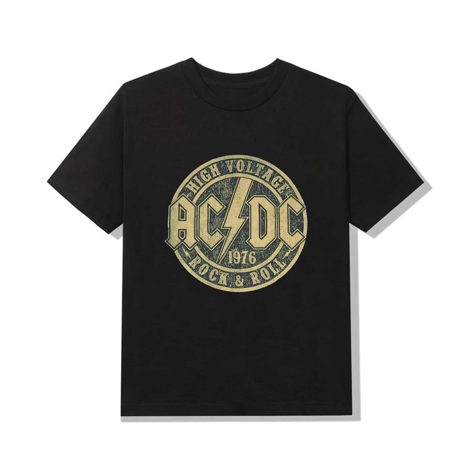

AC&DC Men's T Shirt High Retro 1976 Rock and Roll Music Band Graphic Tee Male T Shirt Casual Unique Oversized T-shirt S-3XL