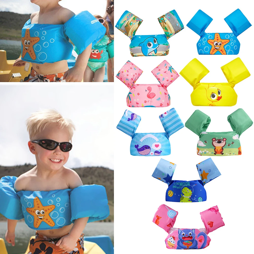 Baby Float Arm Sleeve Floating Ring Safe Life Jacket Buoyancy Vest Kid Swimming Equipment Armbands Swim Foam Pool Toys Life Vest