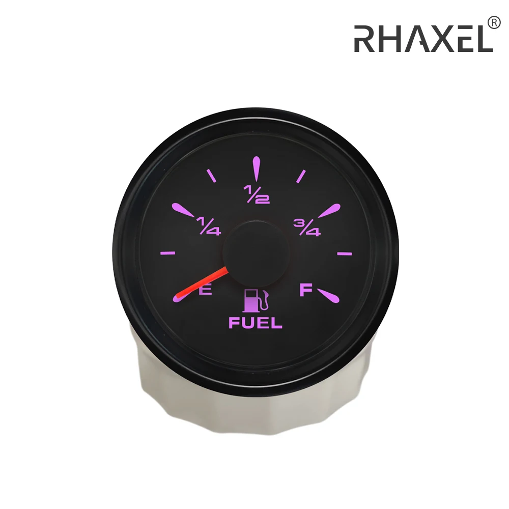 

RHAXEL 52mm Waterproof Fuel Level Gauge Meter Signal 0-190ohm 240-33ohm Adjustable for Auto Truck Level Sensor 150-900mm