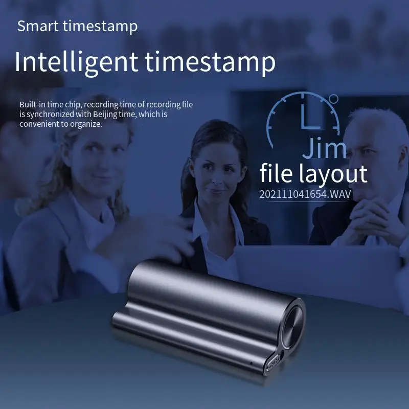 

Extra Long Recorder Magnetic Mini Recorder 400 Hours Continuous Recording Recording Equipment Recorder for Conference Lectures