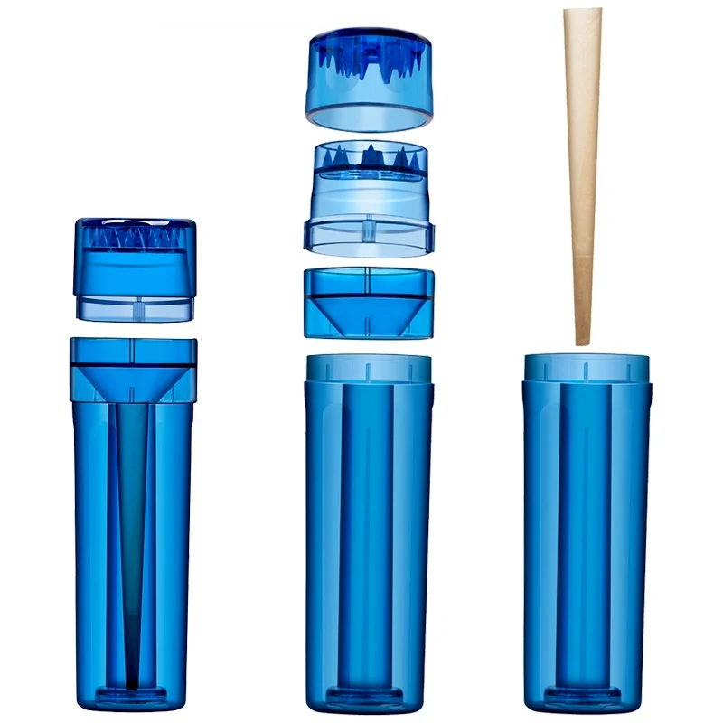 

Portable plastic grinder, cigarette horn filler, integrated grinder, cone-shaped paper-filled smoking tools