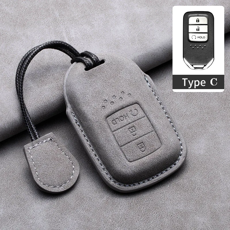 Кожаный чехол для автомобильных ключей Honda Fit, Lucky, Vezel, City, Civic, Jazz, BRV, BR-V, HRV, HR-V, Shuttle, GP8, 19CRV, Jade, Fit, Freed, Odyssey (art.: 3920da38fa25f) - 3920da38fa25f