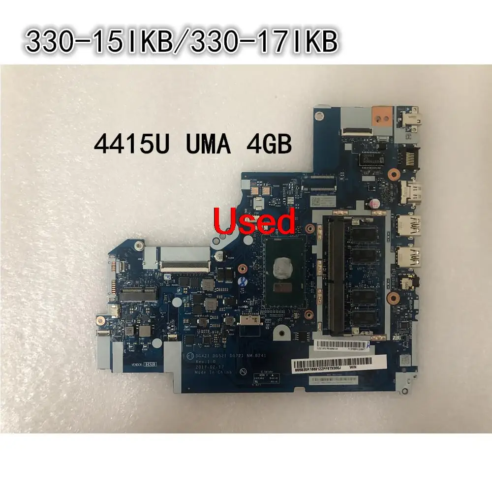   Lenovo Ideapad 330-15IKB/330-17IKB     CPU 4415U UMA 4  FRU 5B20R16691