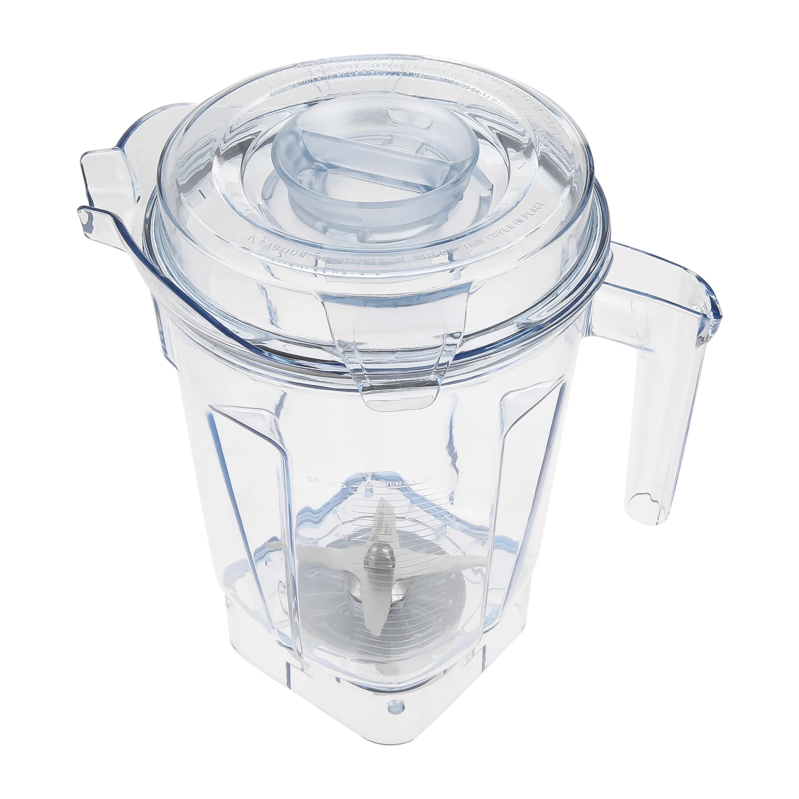 1set 64oz Low Profile Blender Container with Blade and Lid fit for Vitamix A3500 Ascent Series Self-detect 63126 Replacement