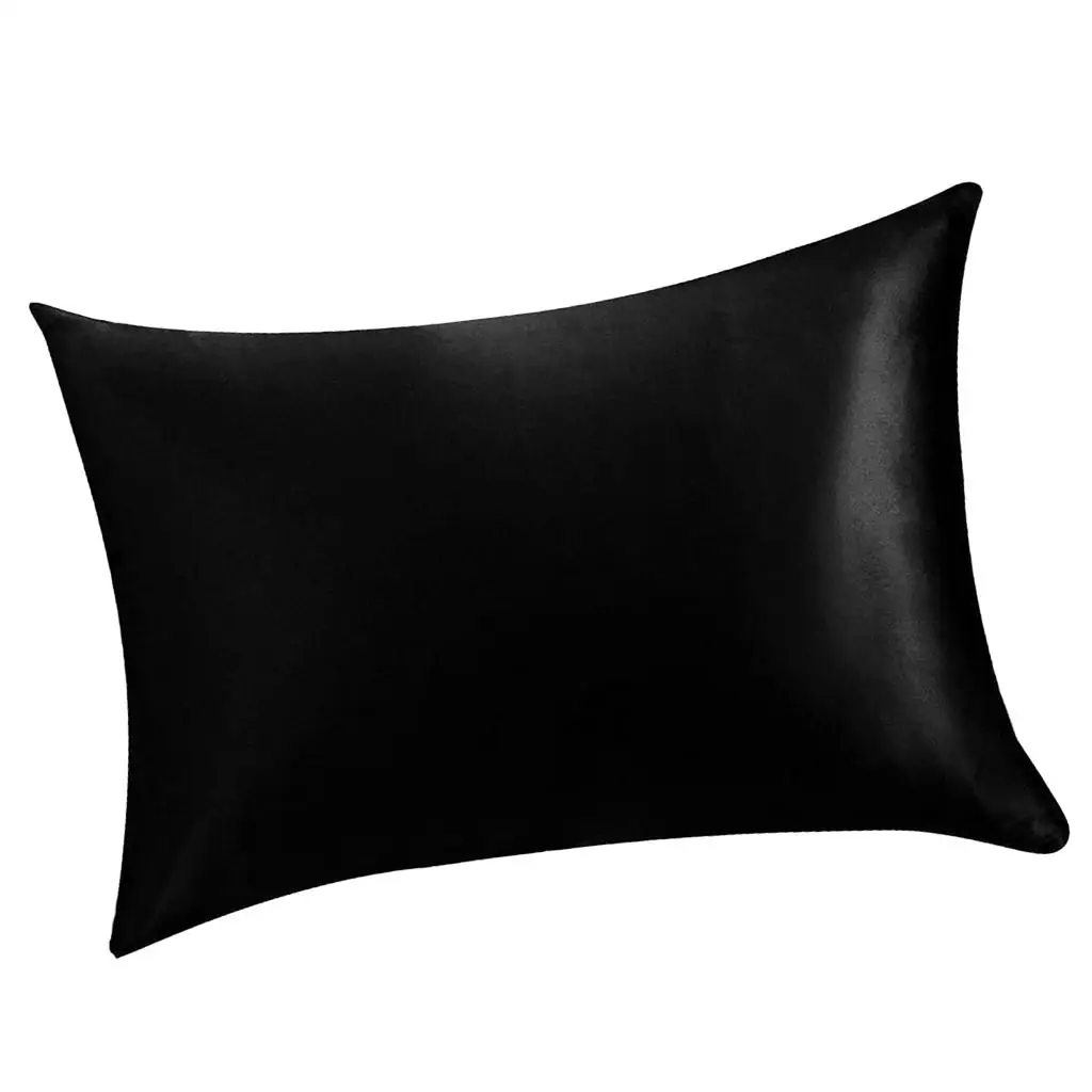 

Set of 2 Silk Pillowcase Soft Comfy Pillow Case Cushion Cover 20x26inch
