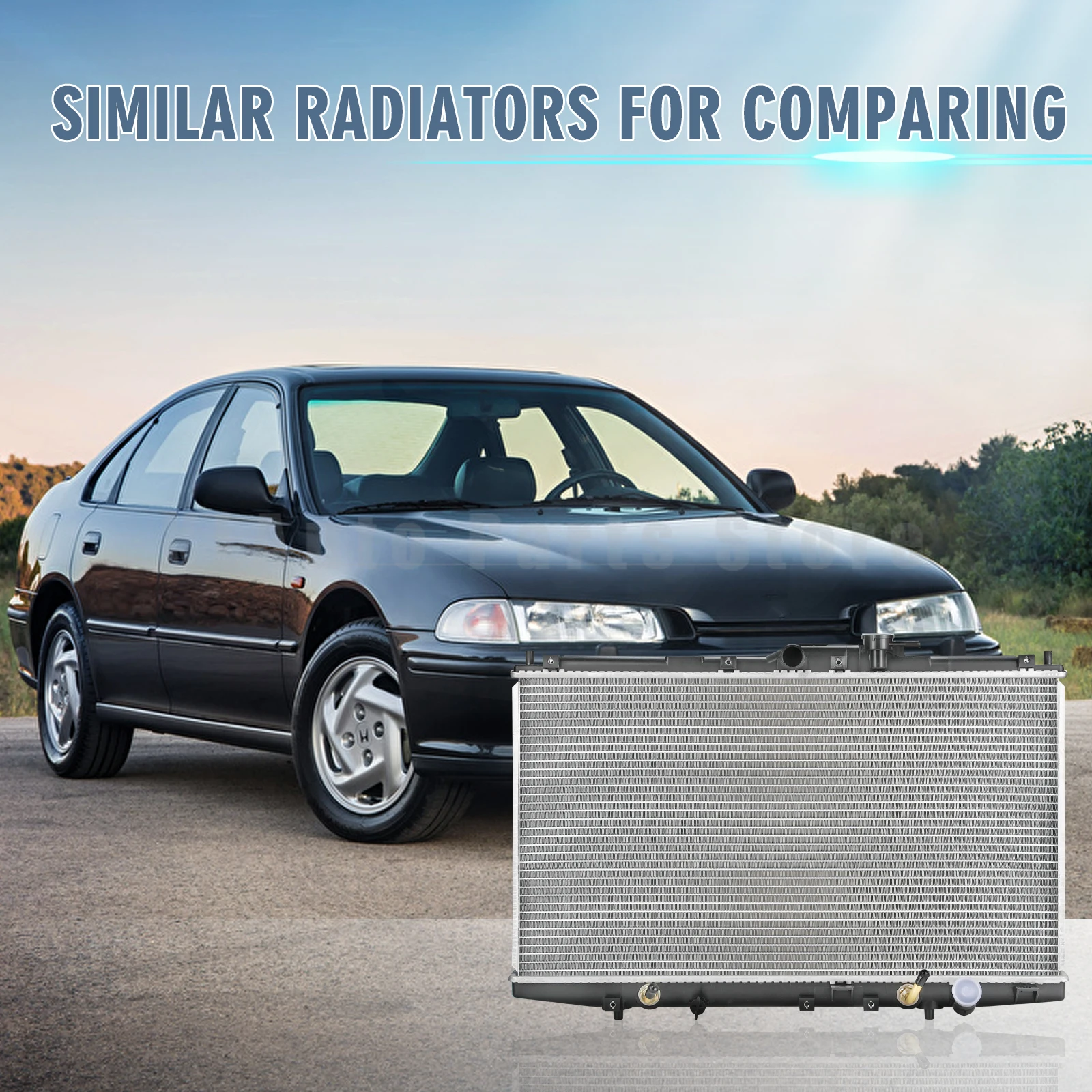 

Автомобильный Алюминиевый радиатор для 1998-2002 Honda Accord, 2.3L, 2148