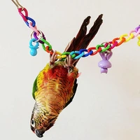 colorful bird toy parrot swing cage toy climbing toy for parakeet cockatiel budgie lovebird 35cm