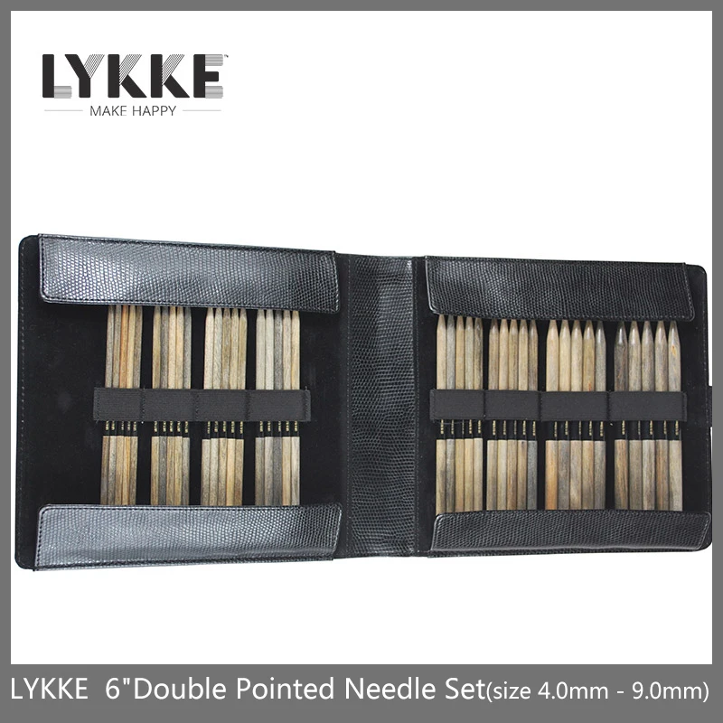 

LYKKE 6" (15cm) Double Pointed Knitting Needle Set(size 4.0mm - 9.0mm)
