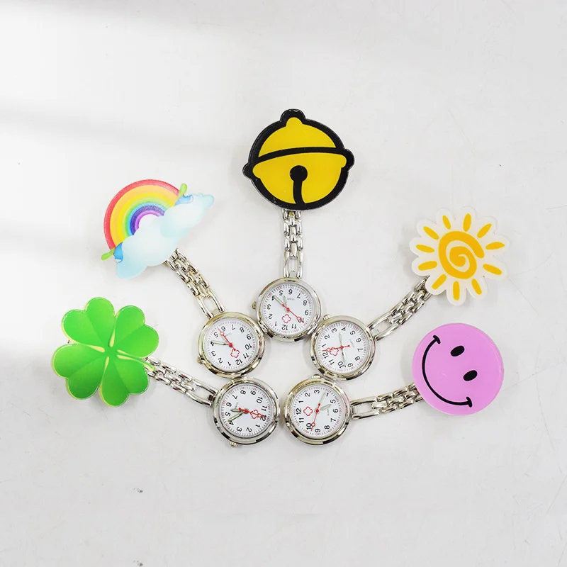 Wholesale clip type nurse watch, wall watch, cartoon, cute doctor's pocket watch, children's pocket stool watch chest table