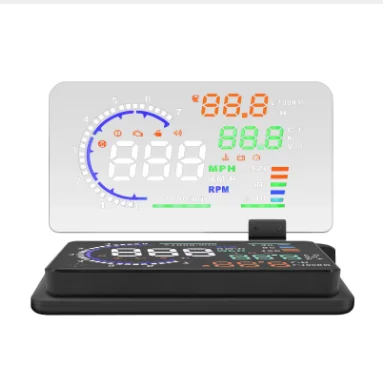 

Автомобильный Мультифункциональный дисплей A8 obd2, проекционный дисплей HUD, цифровой измеритель скорости, автомобильная электроника, проекция Hud, умная автомобильная система