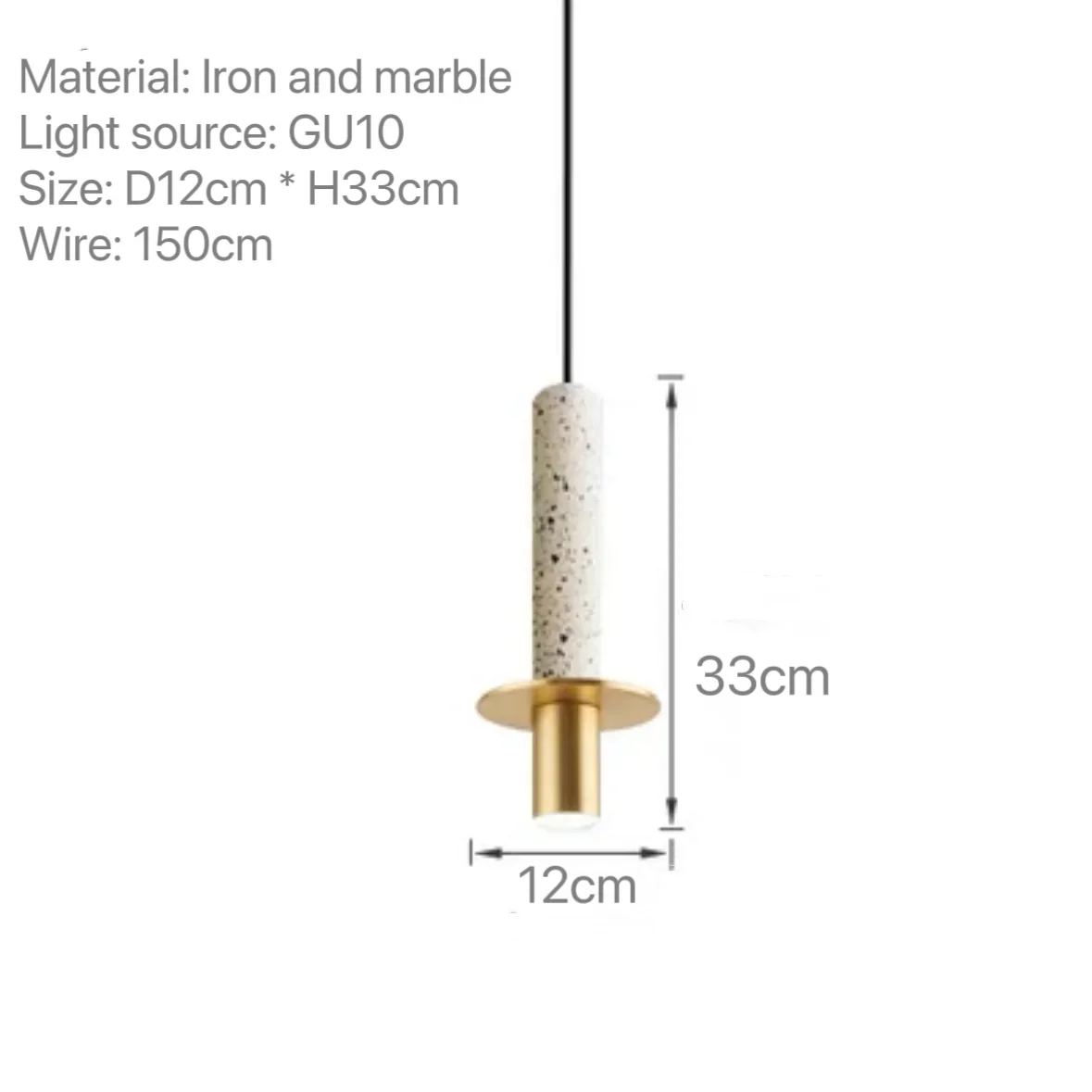 

Подвесной мраморный светильник