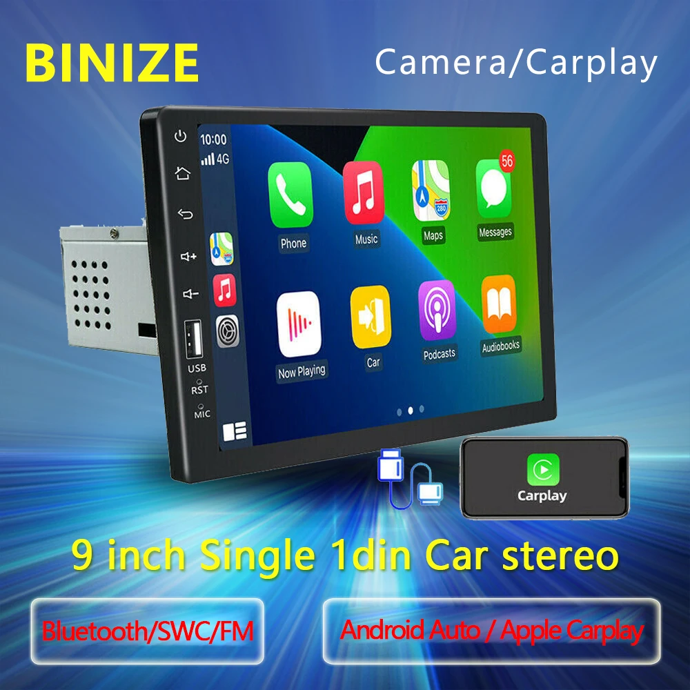 

5 9'' inch Car Multimedia Player Carplay Android Auto 1Din Universal Car Stereo Radio Video MP5 Player For VW Kia Toyota Nissan