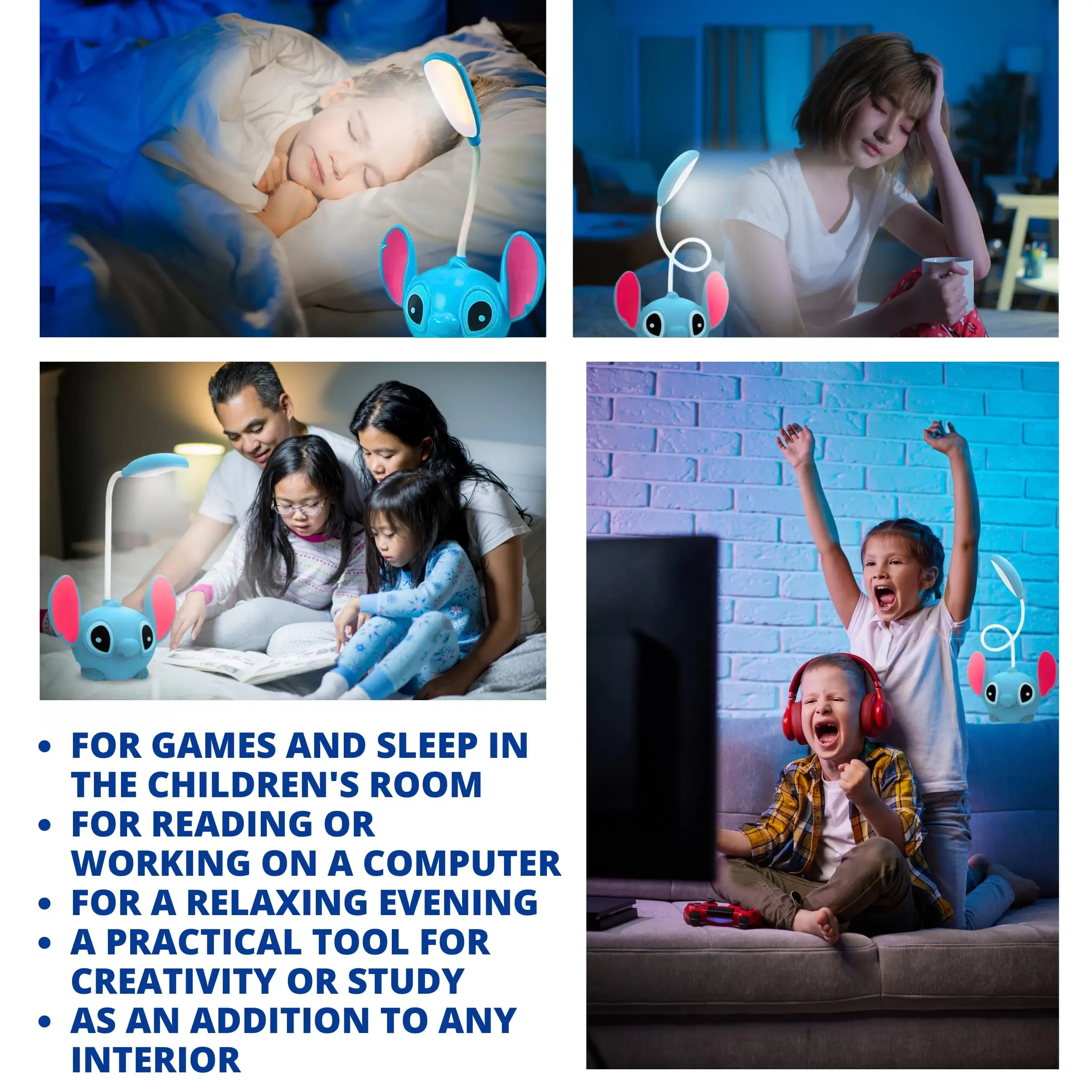 Обучающая настольная лампа MINISO Stitch мультяшная точилка для карандашей с