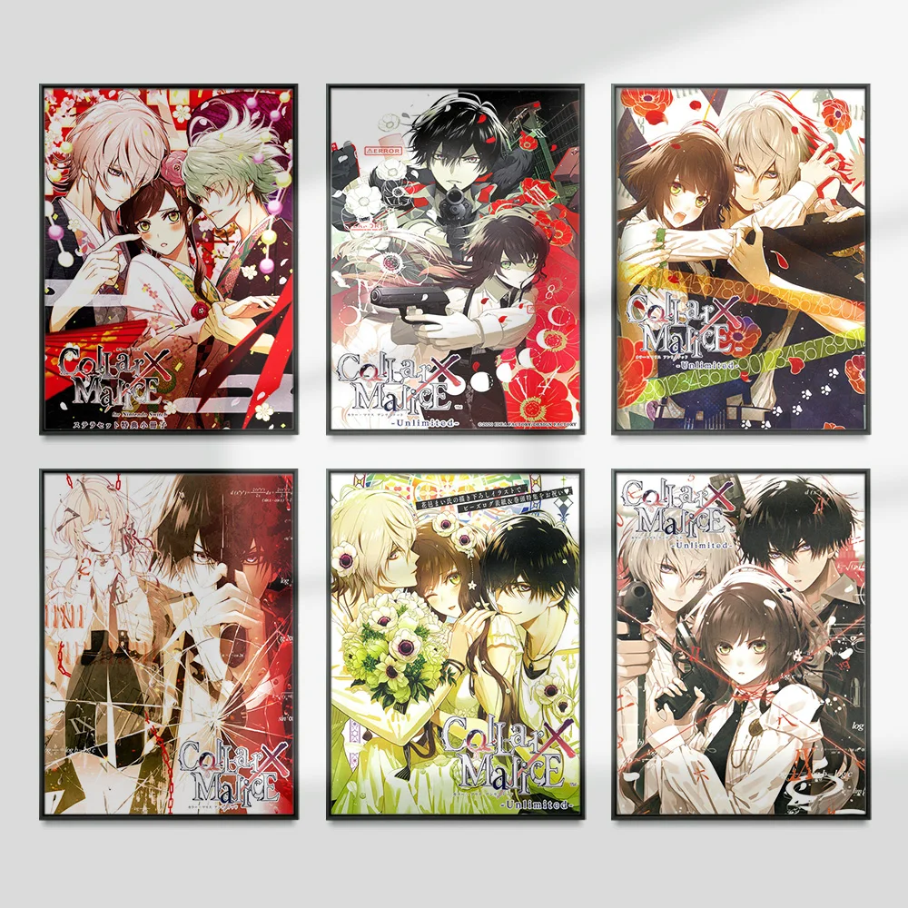 

Collar X Malice Japanese Anime Wall Art Prints Poster Manga Canvas Painting Otaku Bedroom Decor Picture