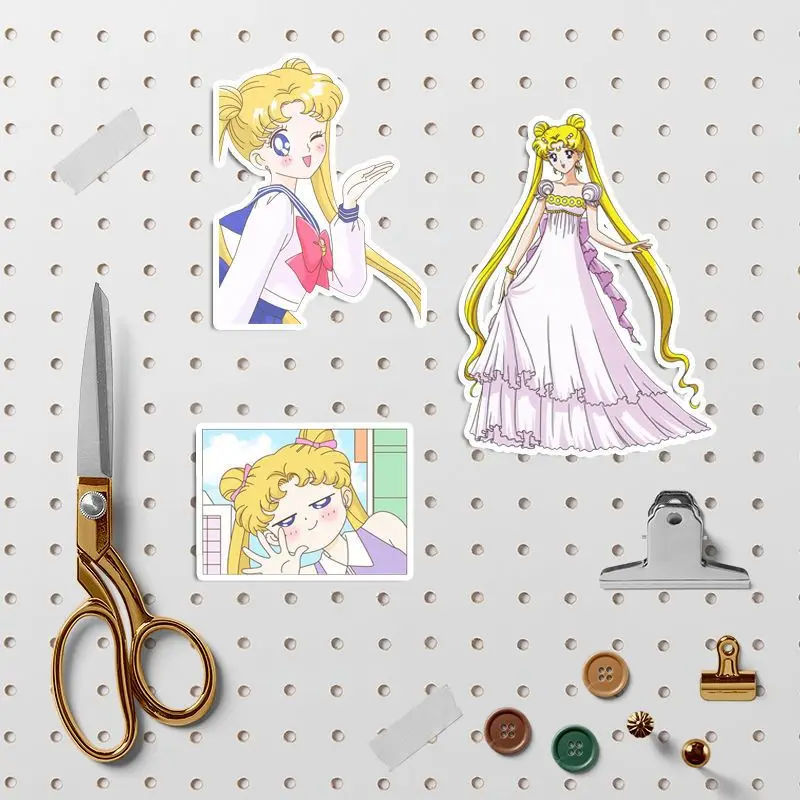 Фото Декоративные водонепроницаемые наклейки Bandai Sailor Moon: сюрпризы, комиксы, сувениры, модные игрушки, анимационные украшения, подарки, милые фигурки №3