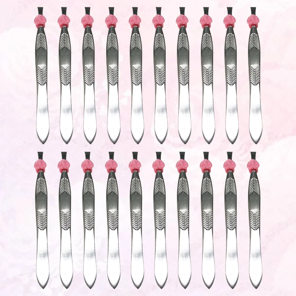 

Tweezersflathair Clipstainless Steel Kit Stamp Extraction Tiptweezer Straight Beauty Metal Makeupprecision Facial Eyelash Brow